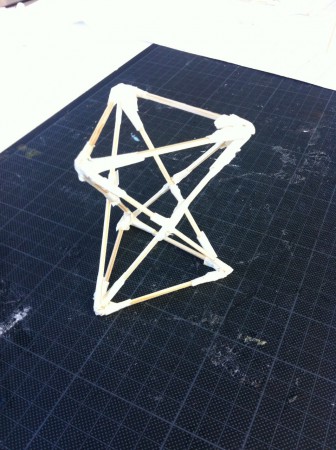 Woden stick folding shape 